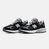 Мужские кроссовки New balance 993 Black White черно-белые