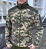 Кофта флісова тактична піксель хакі тепла камуфляжна якісна мультикам осінь зима, фото 3