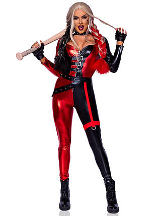Костюм Leg Avenue Harley Q Catsuit XS, фото 3