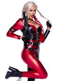 Костюм Leg Avenue Harley Q Catsuit XS, фото 4