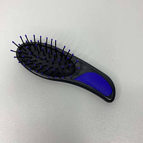 Розчіска пластикова для волосся Stenson Stenson 8580 чорна з синім