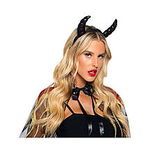 Блискуча накидка Leg Avenue Devil cape and horns O/S, фото 4
