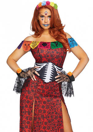 Костюм Делюкс Leg Avenue Deluxe Day of the Dead Beauty S/M, фото 1