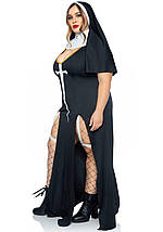 Костюм черниці Leg Avenue Sultry Sinner 1X-2X, фото 4