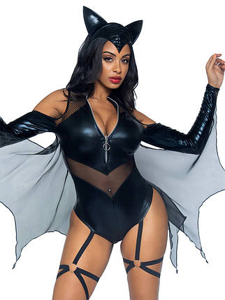 Костюм опівночі летючої миші Leg Avenue Midnight Bat S, фото 1