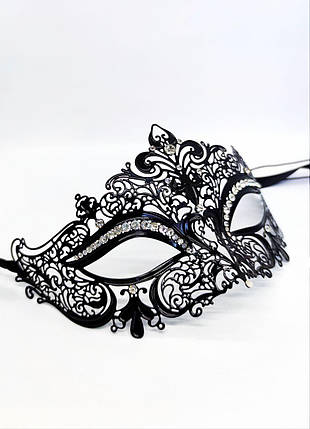Маска на очі Eye mask metal black, фото 1