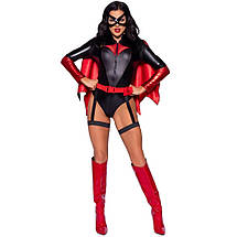 Сексуальний костюм Leg Avenue Bat Woman, XS, із 4 предметів, чорно-червоний, фото 4