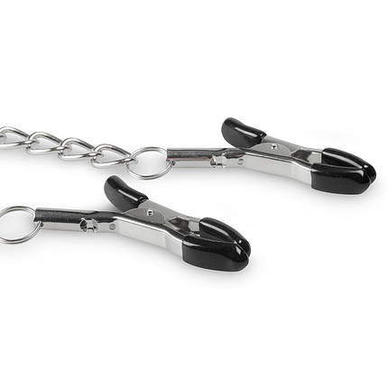 Затискачі на соски DS Fetish Nipple clamps iron L silver 66,2 g, фото 3