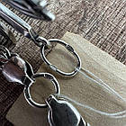 Срібний комплект Герб України із автоматами та ланцюжок 925 проба, фото 8