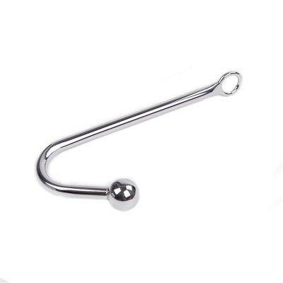 Анальний гак DS Fetish Anal hook silver, фото 3