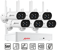 Anran Комплект видеонаблюдения на 6 Wi-Fi камер 5MP ARCCTV