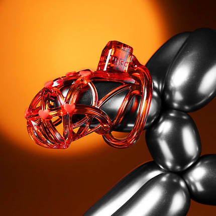 Чоловічий пояс вірності UPKO Caged Beast Male Chastity Device Kit, помаранчевий, фото 1