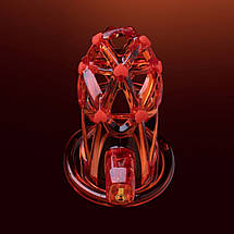 Чоловічий пояс вірності UPKO Caged Beast Male Chastity Device Kit, помаранчевий, фото 3