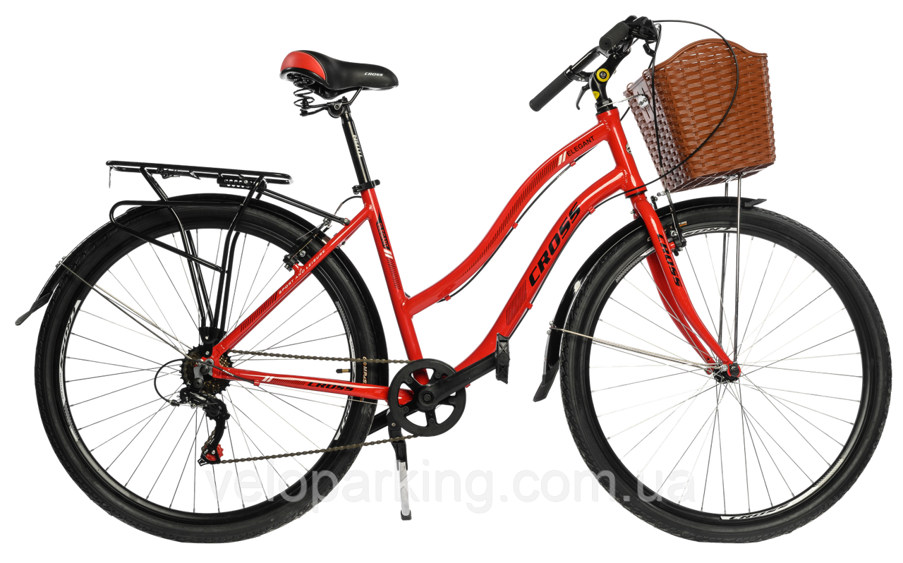 Міський алюмінієвий Cross Elegant 28 (7 швидкостей) дорожній жіночий велосипед