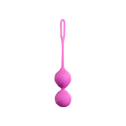 Вагінальні кульки рельєфні Honeybuns Pretty Violet Miss V, рожеві, фото 3