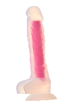 Фалоімітатор Dream Toys, що світиться RADIANT SOFT SILICONE GLOW IN THE DARK DILDO LARGE PINK, фото 3