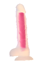 Фалоімітатор Dream Toys, що світиться RADIANT SOFT SILICONE GLOW IN THE DARK DILDO LARGE PINK, фото 4