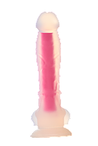 Фалоімітатор Dream Toys, що світиться RADIANT SOFT SILICONE GLOW IN THE DARK DILDO LARGE PINK, фото 5