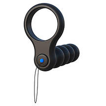 Насадка для подвійного проникнення Pipedream C-Ringz Remote Control Double Penetrator Dildo, Black, фото 4