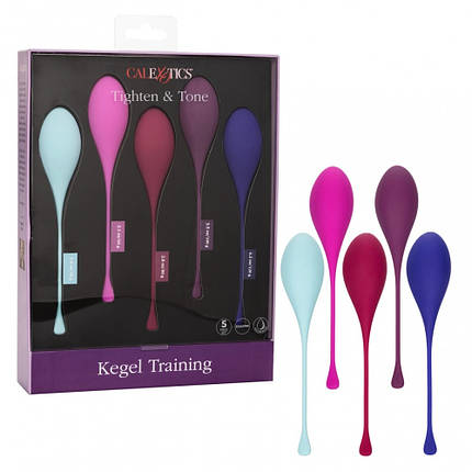 Набір вагінальних кульок California Exotics Kegel Training 5-Piece Set, фото 1