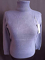 Жіночий теплий гольф із високим коміром