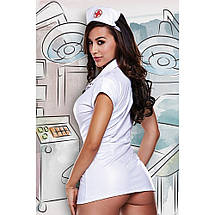 Ігровий костюм медсестри NURSES COAT WITH RED DETAILS AND HAT, OS, фото 3