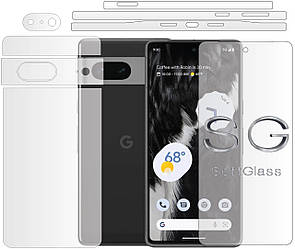 Бронеплівка Google Pixel 7 Комплект: для передньої і задньої панелі поліуретанова SoftGlass