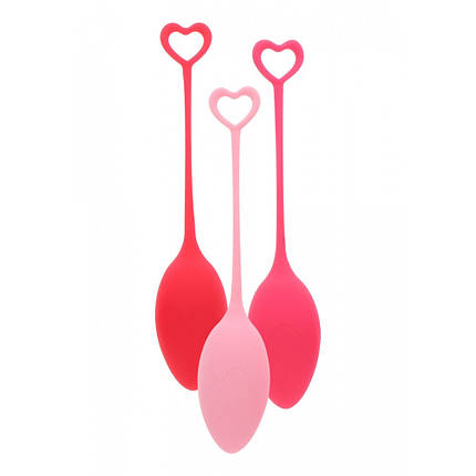 Набір вагінальних кульок Mae B Pelvic Floor Exercise Kegel Balls - Red, фото 1