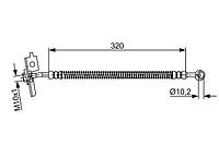 Тормозной шланг BOSCH 1987481869