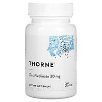 Витамины и минералы Thorne Zinc Picolinate 30 mg, 60 вегакапсул