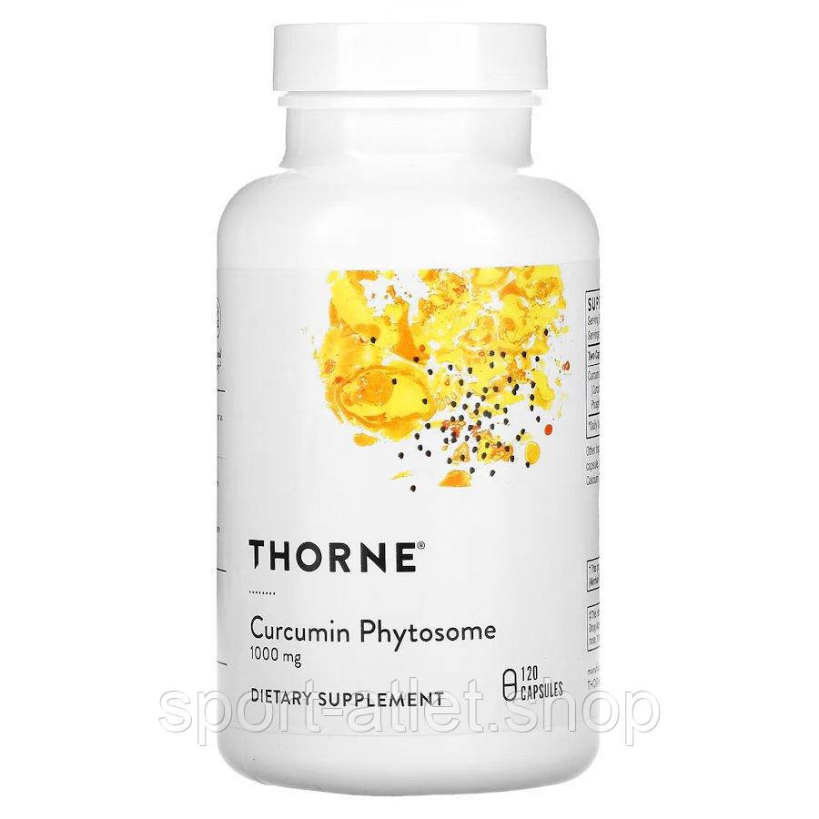 Куркумін Thorne Curcumin Phytosome 1000 mg, 120 капсул, фото 1