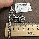 Срібний патріотичний комплект Герб України та ланцюжок бісмарк 925 проба, фото 6