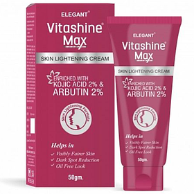 Крем від пігментації з коєвою кислотою та арбутіном ELEGANT Vitashine Max Cream 50 г