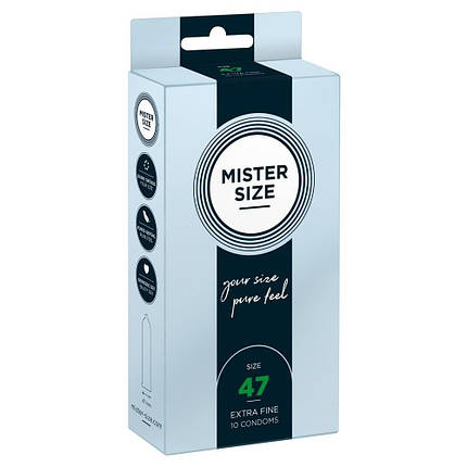 Презервативи Mister Size 47mm pack of 10, фото 1