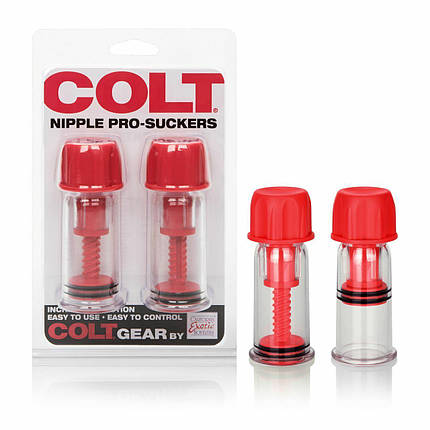 Помпи для сосків COLT Nipple Pro-Suckers червоні, фото 1