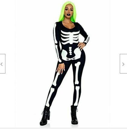 Костюм скелета Leg Avenue Women Skeleton Bodysuit Halloween Size S, фото 3