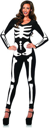 Костюм скелета Leg Avenue Women Skeleton Bodysuit Halloween Size S, фото 4