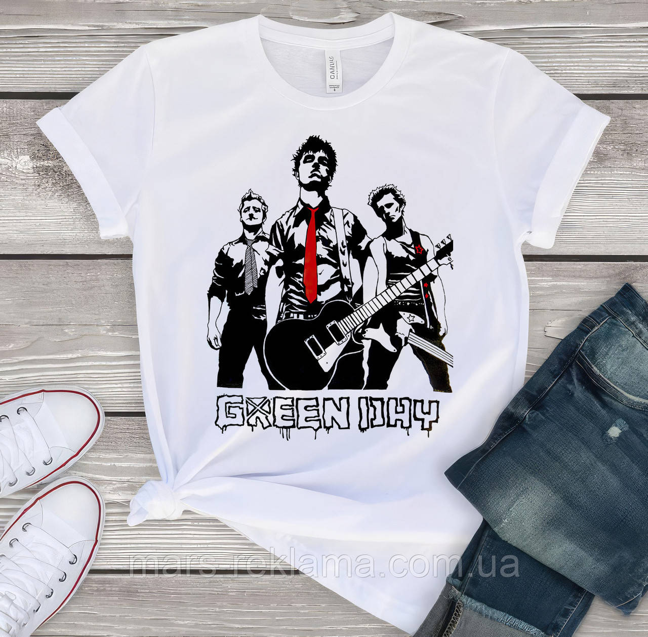 Футболка з принтом GREEN DAY