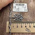 Срібний якірний ланцюжок та кулон Герб України комплект 925 проби, фото 7