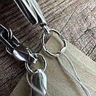 Срібний якірний ланцюжок та кулон Герб України комплект 925 проби, фото 8