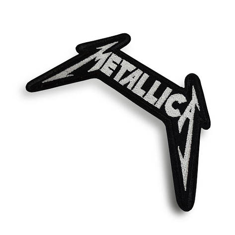 Нашивка METALLICA 10 сіре лого, фото 3