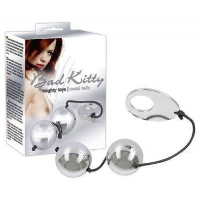 Вагінальні металеві кульки Bad Kitty Metal Love Balls, фото 1