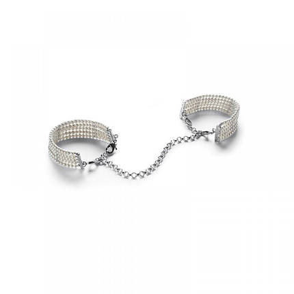 Браслети-наручники PLASIR Nacre білий перл Bijoux Indiscrets, фото 1