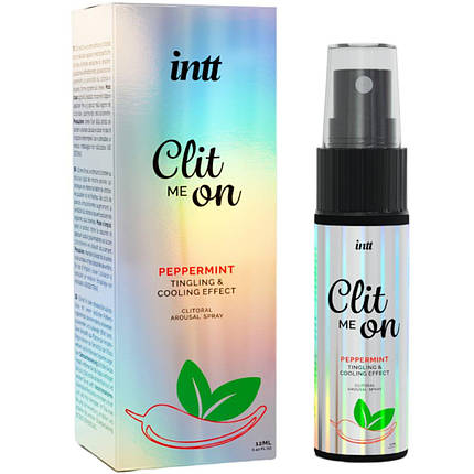 Збудливий гель INTT Clitoris Stimulator Spray Clit Me On Peppermint, фото 1