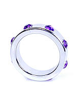 Ерекційне кільце з фіолетовим камінням, фото 2