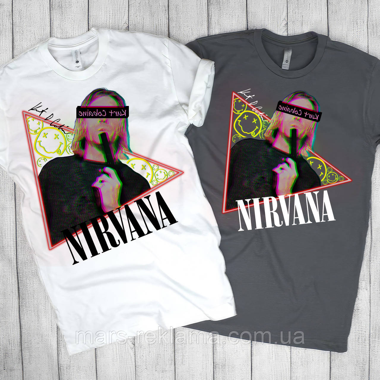 Футболка з принтом NIRVANA