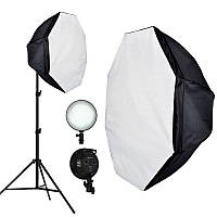 Софтбокс 85 см з LED-лампою та пультом, октагон, Softbox with led light