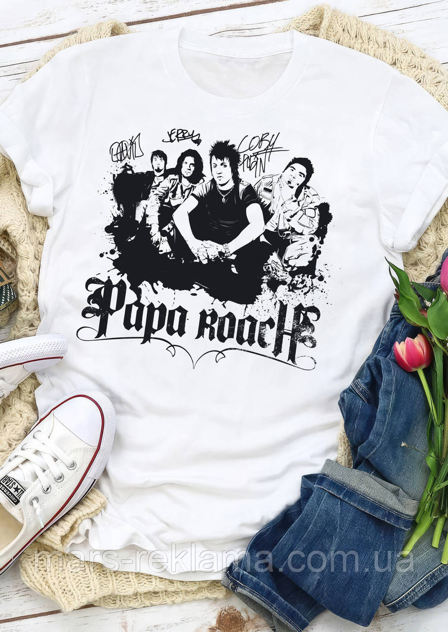 Футболка з принтом PAPA ROACH