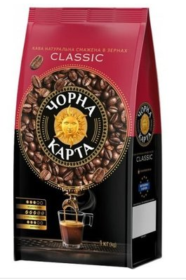 Кава в зернах Чорна Карта Classic 1000 г 8720254065458