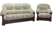 Шкіряний диван з кріслом "Барон 4090" (3н + 1), фото 3